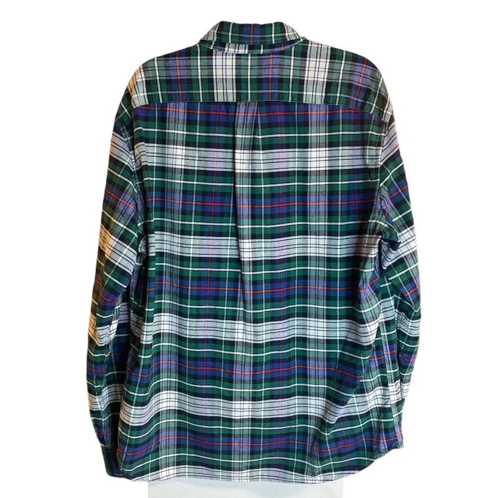 J. Crew Oxford Plaid Button Down Shirt